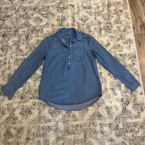 a.n.a Casual Blue Button Down Shirt